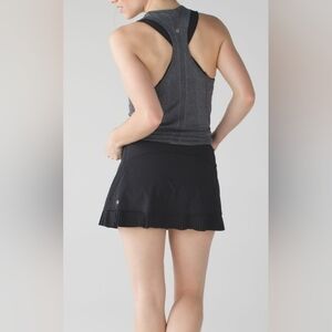 Lululemon ( RARE) Black City Run Pleated Skirt Skort Size 10.